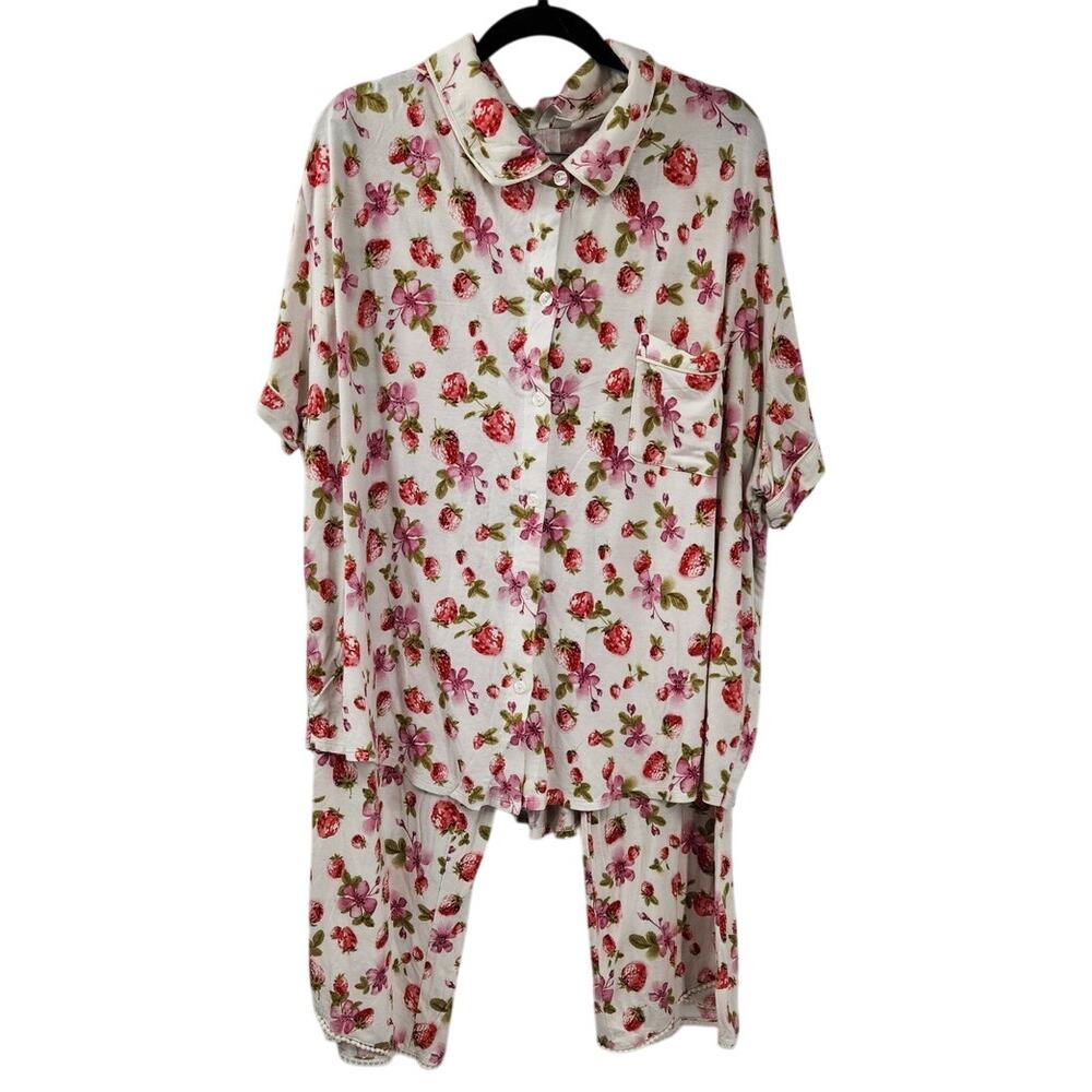 LIVE WELL Sleep Floral Pajama Set Womens Size 22 / 24 W